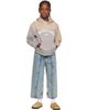 MM6 Maison Margiela MM6 Maison Margiela Kids Beige & Gray Printed-Logo Hoodie - 4