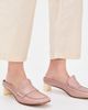 MM6 Maison Margiela MM6 Maison Margiela Leather Slippers Misty Rose - 3
