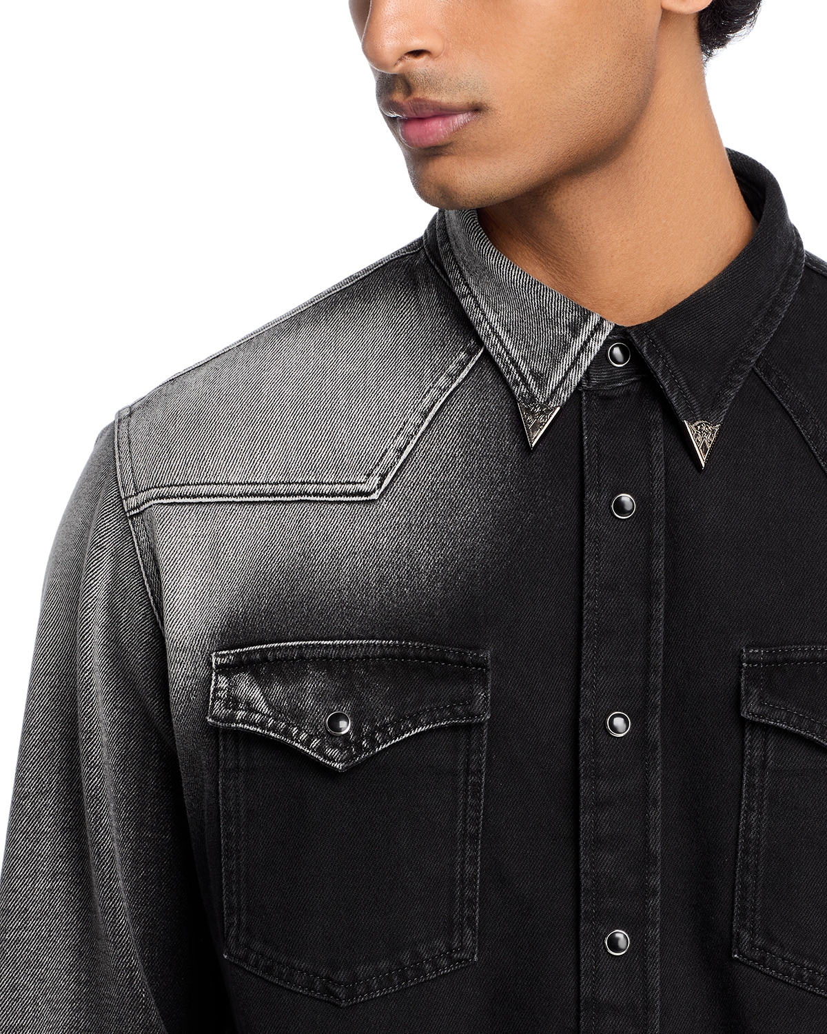 Mm6 Maison Margiela - MM6 Maison Margiela Long Sleeve Ombre Denim