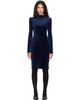 MM6 Maison Margiela MM6 Maison Margiela Navy & Black Long Sleeve Midi Dress - 1
