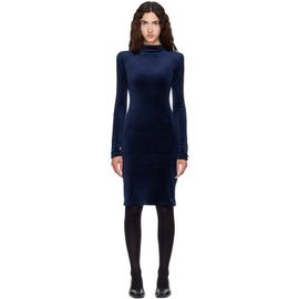 MM6 Maison Margiela MM6 Maison Margiela Navy & Black Long Sleeve Midi Dress