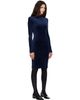 MM6 Maison Margiela MM6 Maison Margiela Navy & Black Long Sleeve Midi Dress - 2