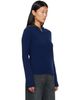 MM6 Maison Margiela MM6 Maison Margiela Navy & Gray Layered Neckline Pullover Sweater - 2