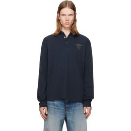 MM6 Maison Margiela MM6 Maison Margiela Navy Cotton Polo