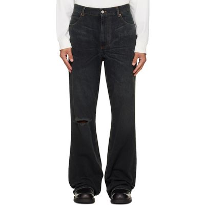 MM6 Maison Margiela MM6 Maison Margiela Navy Straight-Leg Jeans