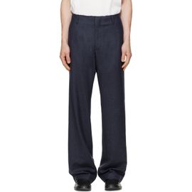 MM6 Maison Margiela MM6 Maison Margiela Navy Tailoring Wool Trousers