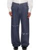 MM6 Maison Margiela MM6 Maison Margiela Navy Wide-Leg jeans - 1