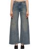 MM6 Maison Margiela MM6 Maison Margiela Navy Wide Denim Jeans - 1