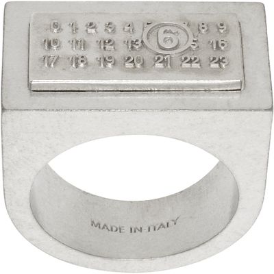MM6 Maison Margiela MM6 Maison Margiela Numeric Rectangle Ring