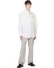 MM6 Maison Margiela MM6 Maison Margiela Off-White & Blue Numeric Asymmetric Shirt - 4