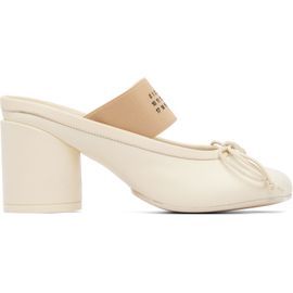 MM6 Maison Margiela MM6 Maison Margiela Off-White Anatomic Numeric Heels