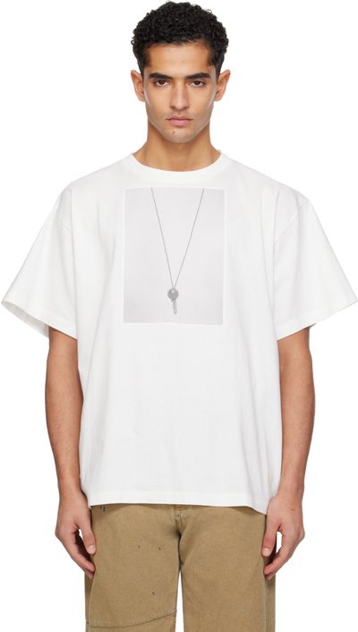 MM6 Maison Margiela MM6 Maison Margiela Off-White 'MM6 Key' T-shirt