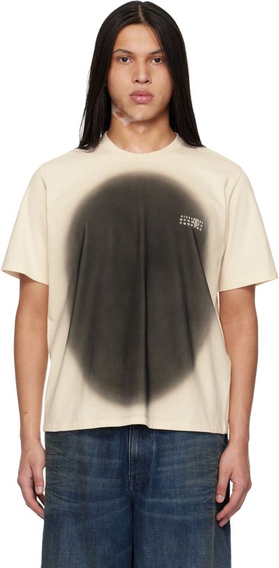 MM6 Maison Margiela MM6 Maison Margiela Off-White Spray Print T-shirt