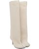 MM6 Maison Margiela MM6 Maison Margiela Off-White Suede Anatomic Tube Boots - 4