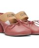 MM6 Maison Margiela MM6 Maison Margiela Pink Anatomic Numeric Mule Heels - 4