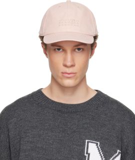 MM6 Maison Margiela MM6 Maison Margiela Pink Embroidered Logo Cap