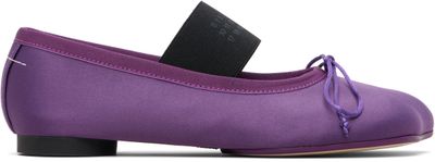 MM6 Maison Margiela MM6 Maison Margiela Purple Anatomic Numeric Ballerina Flats