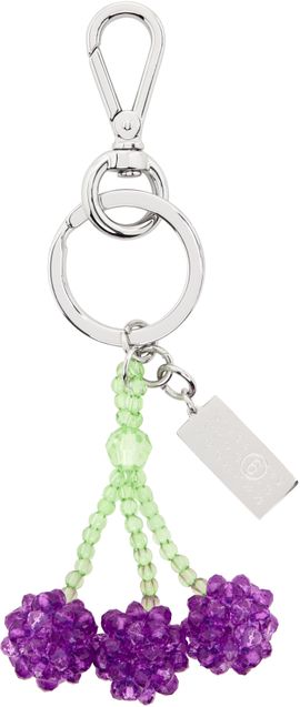 MM6 Maison Margiela MM6 Maison Margiela Purple Cherry Beaded Numeric Keychain