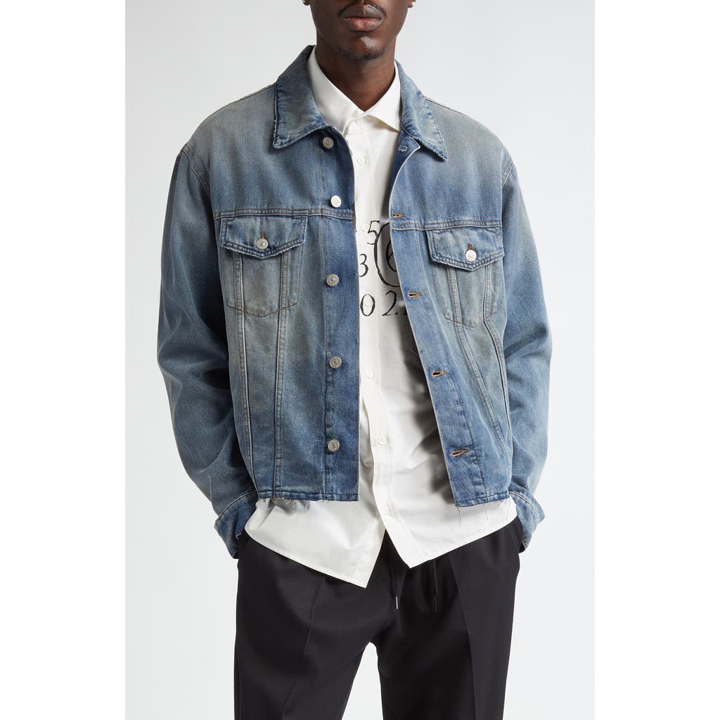 MM6 Maison Margiela MM6 Maison Margiela Raw Hem Denim Trucker Jacket
