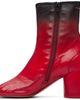 MM6 Maison Margiela MM6 Maison Margiela Red Anatomic Block-Heel Boots - 3