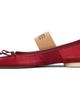 MM6 Maison Margiela MM6 Maison Margiela Red Anatomic Numeric Ballerina Flats - 3