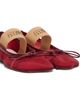 MM6 Maison Margiela MM6 Maison Margiela Red Anatomic Numeric Ballerina Flats - 4