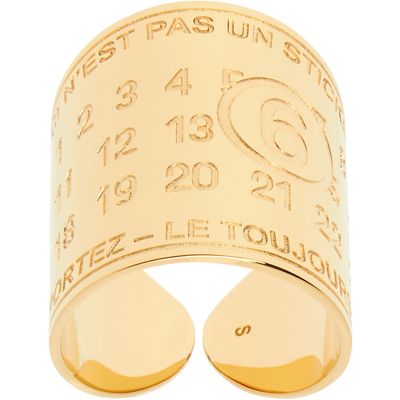 MM6 Maison Margiela MM6 Maison Margiela Souvenir Sticker Band Ring