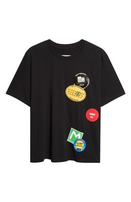 MM6 Maison Margiela MM6 Maison Margiela Souvenir Sticker Cotton Graphic T-Shirt