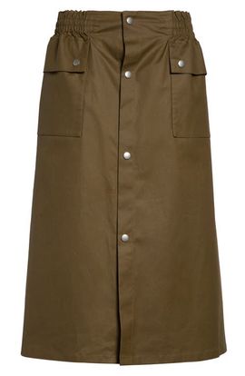 MM6 Maison Margiela MM6 Maison Margiela Stretch Cotton Midi Skirt