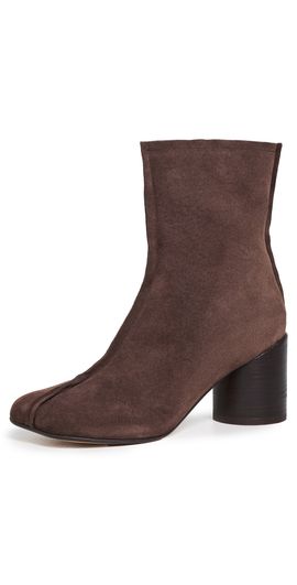 MM6 Maison Margiela MM6 Maison Margiela Suede Ankle Boots Dark Brown