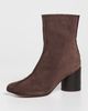 MM6 Maison Margiela MM6 Maison Margiela Suede Ankle Boots Dark Brown - 2