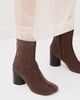MM6 Maison Margiela MM6 Maison Margiela Suede Ankle Boots Dark Brown - 3