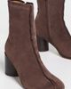MM6 Maison Margiela MM6 Maison Margiela Suede Ankle Boots Dark Brown - 5