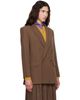 MM6 Maison Margiela MM6 Maison Margiela Taupe Wool Blend Suit Blazer - 2