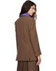 MM6 Maison Margiela MM6 Maison Margiela Taupe Wool Blend Suit Blazer - 3