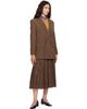 MM6 Maison Margiela MM6 Maison Margiela Taupe Wool Blend Suit Blazer - 4