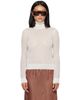 MM6 Maison Margiela MM6 Maison Margiela White & Beige Front Back Pullover Turtleneck - 1