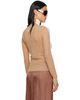 MM6 Maison Margiela MM6 Maison Margiela White & Beige Front Back Pullover Turtleneck - 3