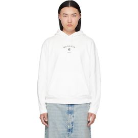 MM6 Maison Margiela MM6 Maison Margiela White Logo Hoodie