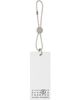 MM6 Maison Margiela MM6 Maison Margiela White 'Numeric Tag' Bag Charm - 1