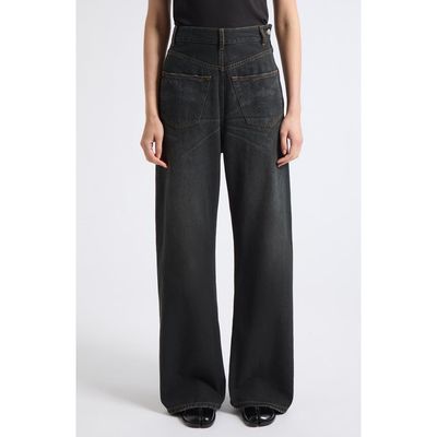 MM6 Maison Margiela MM6 Maison Margiela Wide Leg High Waist Jeans