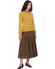 MM6 Maison Margiela MM6 Maison Margiela Yellow Layered Neckline Sweater - 4
