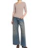 MM6 Maison Margiela Women's Asymmetric Rib-Knit Cotton-Blend Top - 2