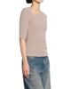 MM6 Maison Margiela Women's Asymmetric Rib-Knit Cotton-Blend Top - 4