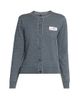 MM6 Maison Margiela Women's Contrast-Seam Virgin Wool-Blend Cardigan - 1