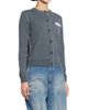 MM6 Maison Margiela Women's Contrast-Seam Virgin Wool-Blend Cardigan - 4