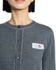 MM6 Maison Margiela Women's Contrast-Seam Virgin Wool-Blend Cardigan - 6