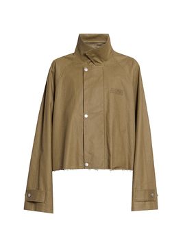 MM6 Maison Margiela Women's Cotton-Blend Short Trench Coat