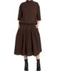 MM6 Maison Margiela Women's Cotton-Wool Canvas Midi Dress - 2