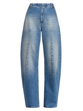 MM6 Maison Margiela Women's Denim Barrel-Leg Pants